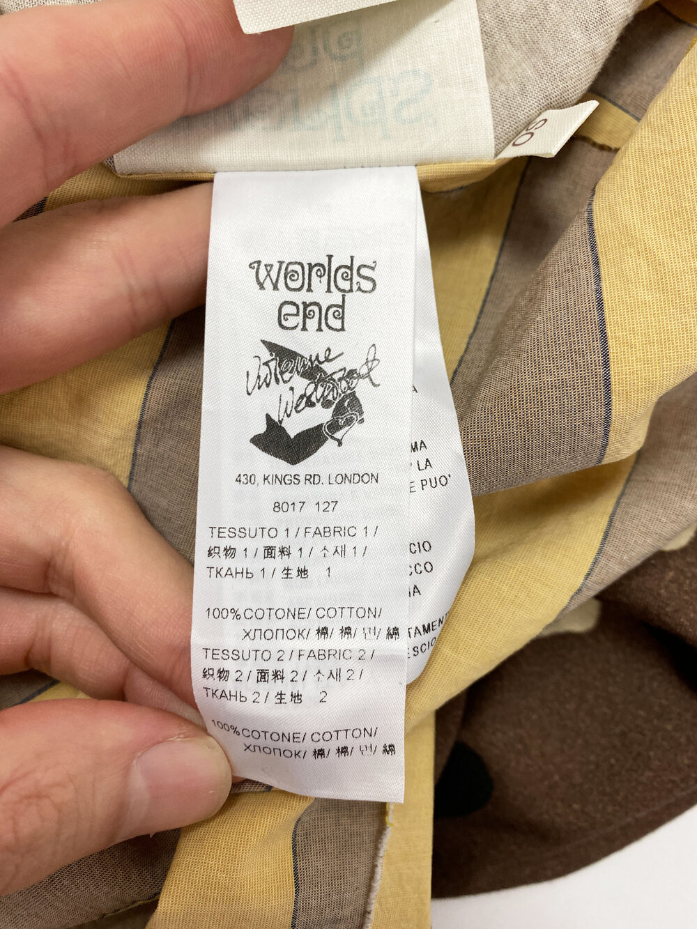 Vivienne Westwood Worlds End t-shirt — JAMES VELORIA Vivienne Westwood Worlds End t-shirt — JAMES VELORIA